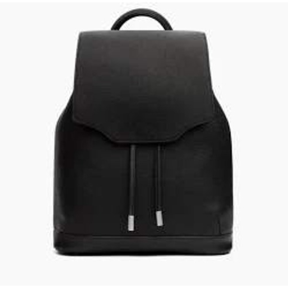 Rag & Bone Pilot Backpack in Black Pebbled Leather